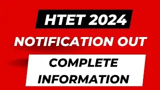 HTET 2024 Notification out | HTET PRT/TGT/PGT Qualification and Updated Syllabus| HTET PGT CSE 2024