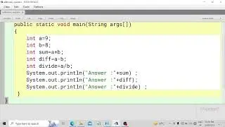 PROGRAM TO ADD TWO NUM IN JAVA