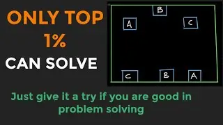 Only Top 1% people are able to solve this problem || Try to solve || puzzle