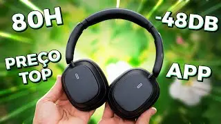 A BASEUS ACERTOU MUITO NESTE FONE! BASEUS BOWIE H1 PRO tá nas mãos.