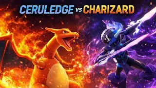 Stop Motion Fight Ceruledge vs Charizard Pokemon