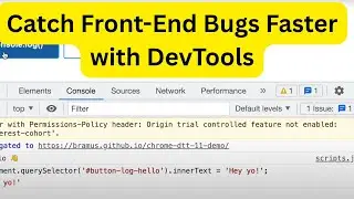 Catch Front-End Bugs Faster with DevTools (QA + Dev Tip)