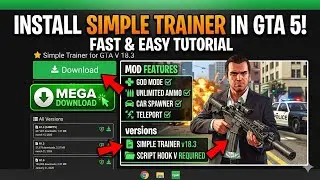 How to install SIMPLE TRAINER on GTA 5 Legacy & Enhanced JUNE 2026