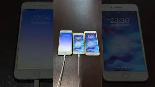 iPhone 6 Plus on iOS 9 vs iPhone 6s on iOS 15 vs iPhone 7 Plus on iOS 15 boot up test 