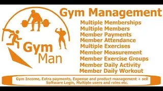 GyMan, a GYM management software | it built in .net core C# 3.1 | SQL Server | GYM App | Open Source