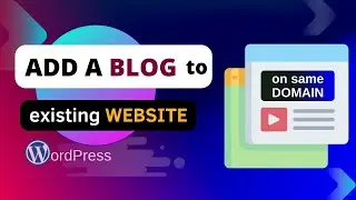 How to add a blog to your existing HTML website | install WordPress blog on Onohosting