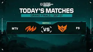 VALORANT Challengers Southeast Asia 2025 Split 3 - Grand Finals : MTV VS FS