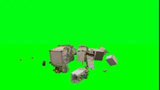 Free blue screen Effect ep29 (Iron golem)