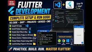 Flutter in VS Code Complete Guide 2026 | Install Extension, Create Project, Run on Any Device