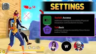 Talk Back & Switch Access Headshot Settings Test Brazilian 🇧🇷 Tips & Tricks 🔥 FreeFire💨