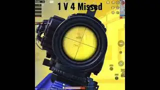 1 v 4 Missed Due to Camper🥺❤️..#shorts #bgmi #pubg