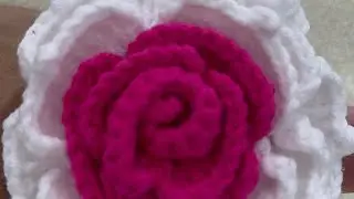 Crochet flower / 3d flower #handmade #crochetflower #beginners #crocheting #making #craft #beautiful