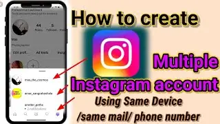 How to create multiple Instagram account।Multiple Instagram account create in same phone#2022#Bangla