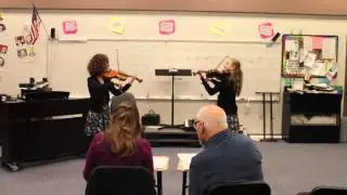 Silhouette - Dueling Violins