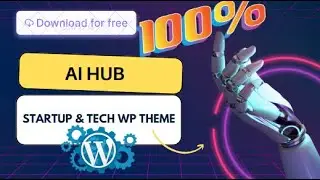 AI Hub WordPress theme with demo import
