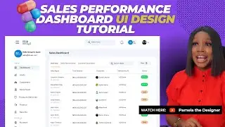 Figma UI DESIGN Tutorial 2024 || Designing a Sales Performance Dashboard in Figma