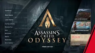 Assassin's Creed Odyssey Title Screen and Main Menu Theme Song | ( 60fps )