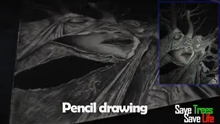 Pencil Drawing Timelapse -' save trees save life' by thilina \ Pencil Drawing Step by Step in 2021