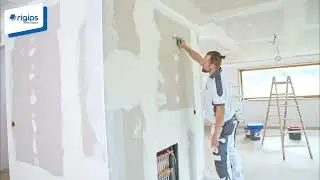 Rigips ProMix Airless Verarbeitung:  1. Vorbereitung der Wand- und Deckenflächen