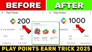 Google Play Points Earn Trick 2025 ।। How to get 1000 play points