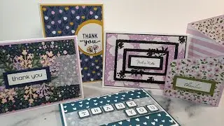 December Card Class with Delightfully Eclectic Papers