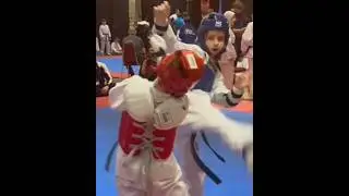 Taekwondo girl double face slap 💥