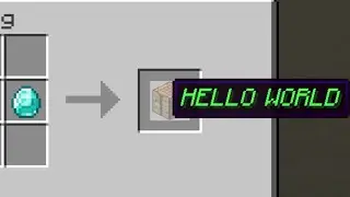 They added custom crafting to Minecraft!