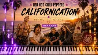 Learn To Play Californication RHCP on Piano! (Hard) SLOW 50% Speed