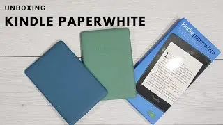 UNBOXING: Kindle Paperwhite Sage & Twilight Blue Colors. Best eBook Reader! + First Power On