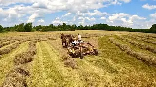 It's a HAY DAY!! // Draft Horses Haying & Some CHANGES in our Horse Barn!! 