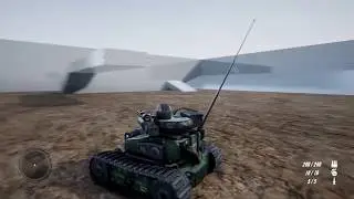 test of Tactical Combat Drone after modeling and texturing to use it in Unreal Engine 4