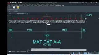 Video 24  Hoàn thành vẽ mặt đứng móng