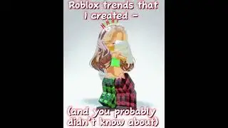 ROBLOX TRENDS that I CREATED 🤩🤯