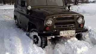 Покатушки УАЗ 469 Зима