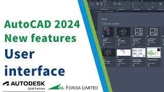 AutoCAD 2024 New features User interface｜AutoCAD tutorial #AutoCAD #Forida