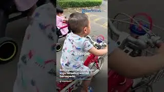 Rayyanza Hafal Banyak Lagu, Nyanyikan Hari Merdeka Sambil Bersepeda