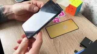 Как наклеить защитное стекло на iPhone 11pro и IPhone X