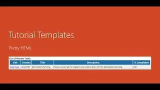 Tutorial Templates | Create Beautiful HTML Templates
