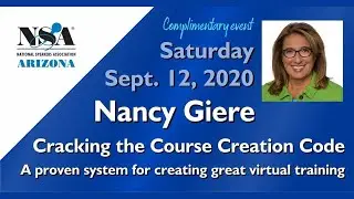 NSA AZ  Nancy Giere - Complimentary Meeting Invitation Sept. 2020