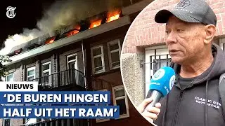 Bewoner na brand in Rotterdam: 'Sta nog steeds te trillen'