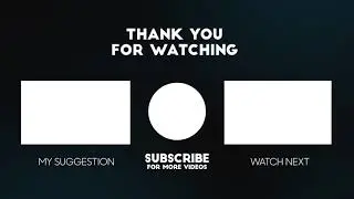 YouTube End Screen ll Copyright Free Video ll