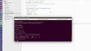 NodeJS Create Table And Insert Into Table