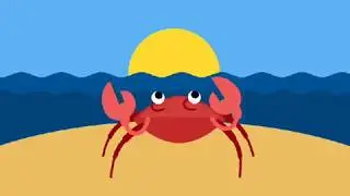 Children's song-game about crab