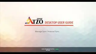 ATZO Share Desktop User Guide : How to manage sync intervals