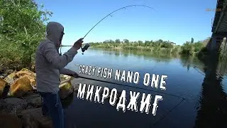 микроджиг пелагический/Crazy Fish Nano One/приманки с AliExpress/окунь летом