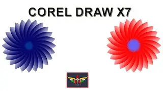 CorelDraw X7   Random Design  #1  #Techarun #coreldrawx7