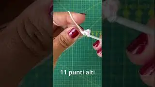 Come iniziare lavoro uncinetto con il cerchio magico, catenelle, punto alto, chiusura.