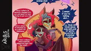 Velvette Airs Vox’s Dirty Secrets to Alastor?! | Hazbin Hotel Comic Dub