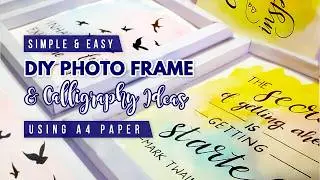 DIY Photo Frame Using A4 Paper - Easy Idea