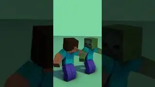 Стив и зомби,  майнкрафт анимация #tiktok #shorts #анимация